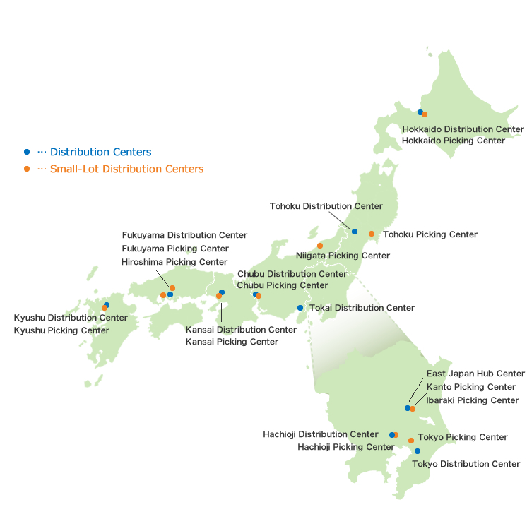 Distribution network map