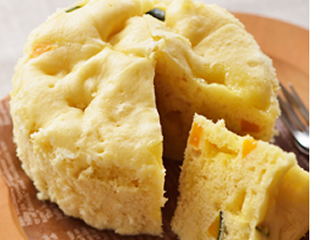 かぼちゃとチーズの蒸しパン