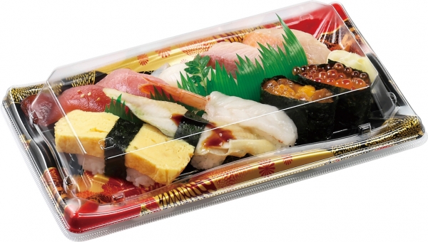 17740円 お得 加賀 みやこ-M1 本体 エフピコ 寿司容器 鮮魚 魚 寿司 にぎり 00482945