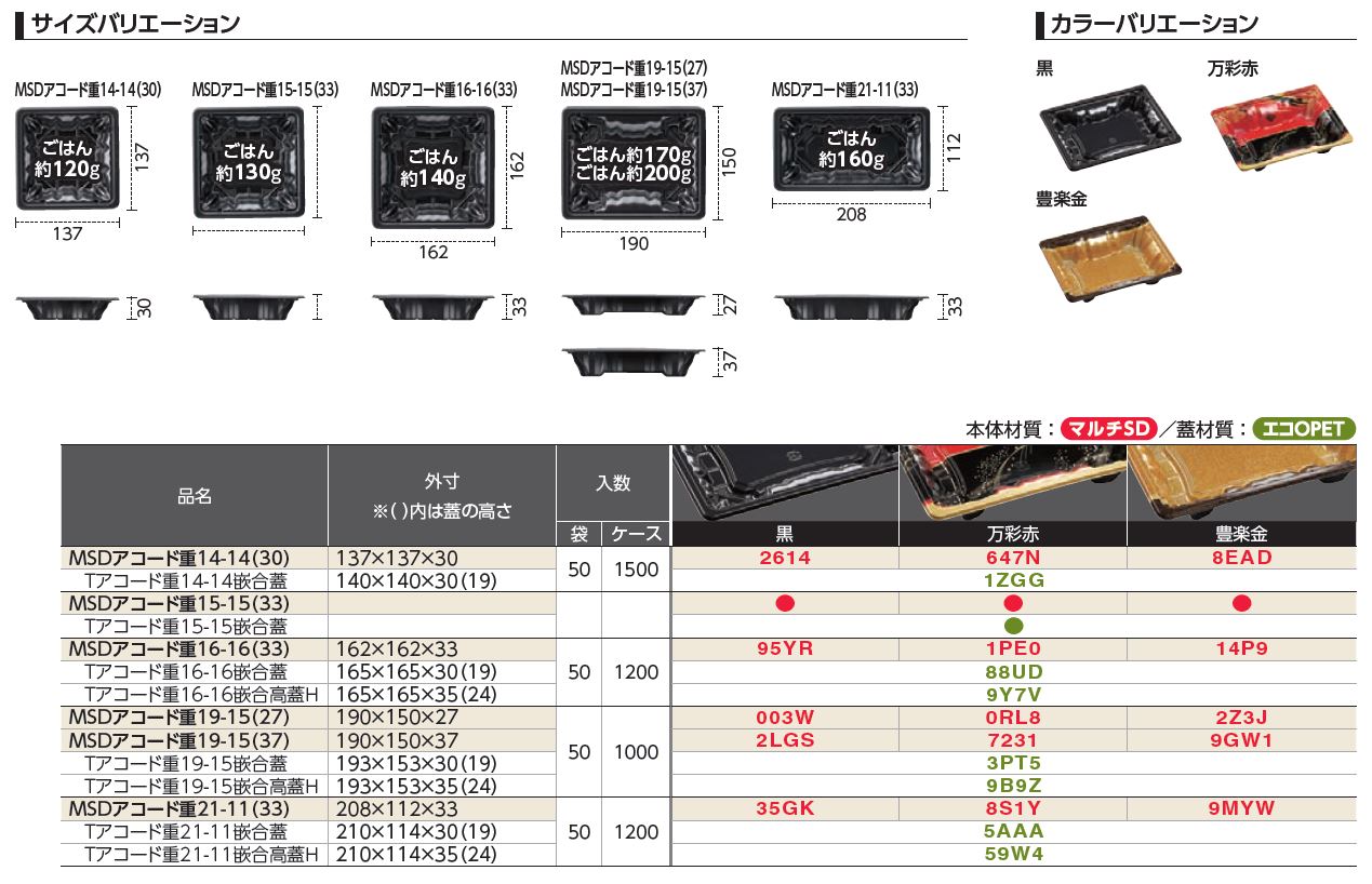 MSDアコード重