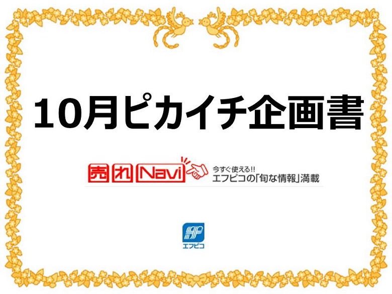 10月の「企画書　ピカイチ君」を更新しました！