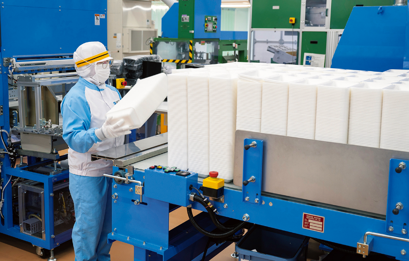 生産設備を独自で開発